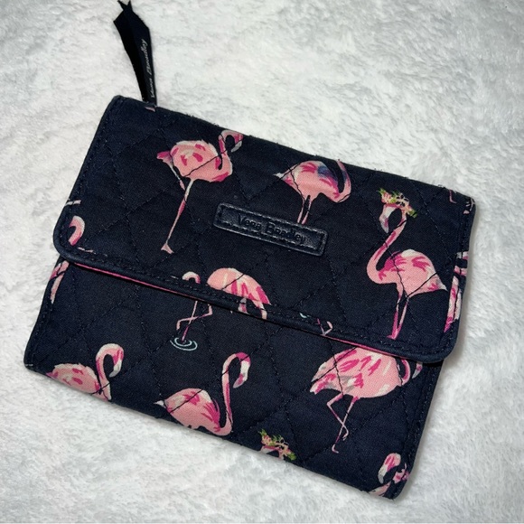 Vera Bradley Handbags - Vera Bradley Euro Wallet Flamingo Fiesta print